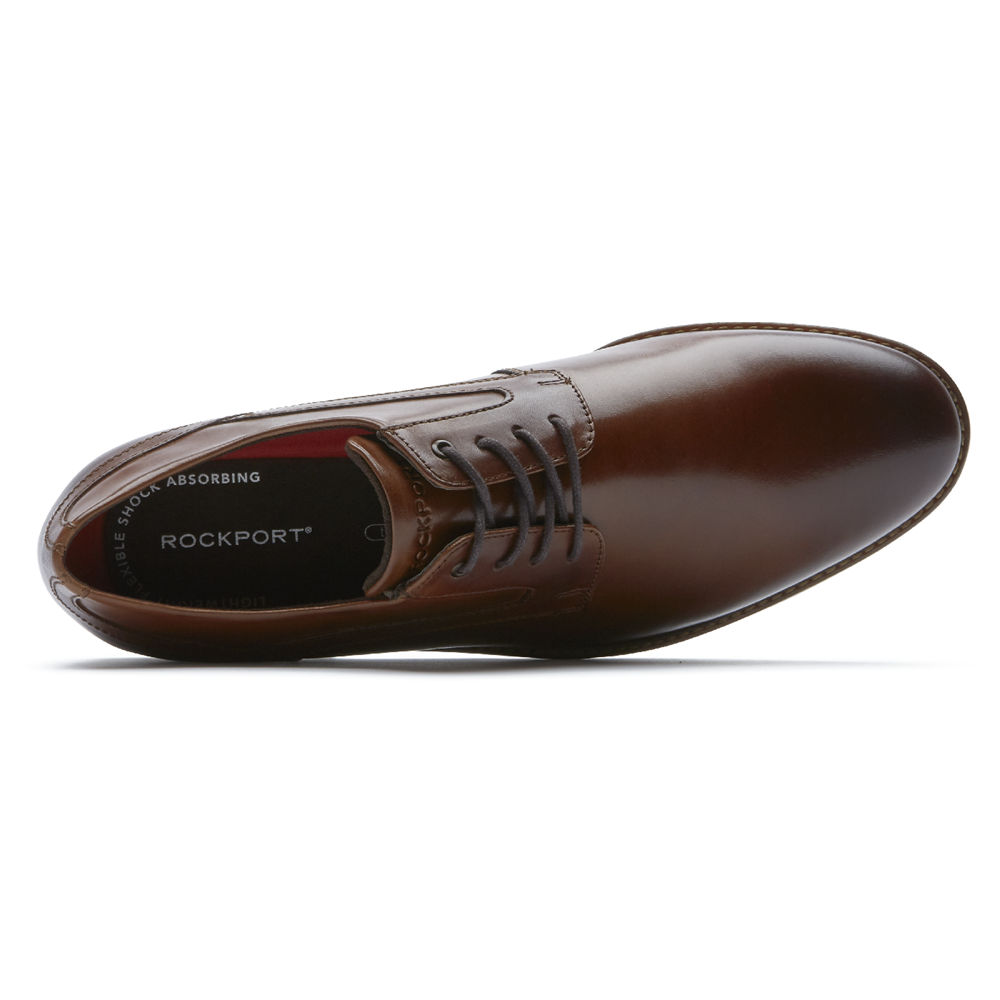 Oxfords Rockport Homem Marrom - Style Purpose 3 Plain Toe - 10354JQNO